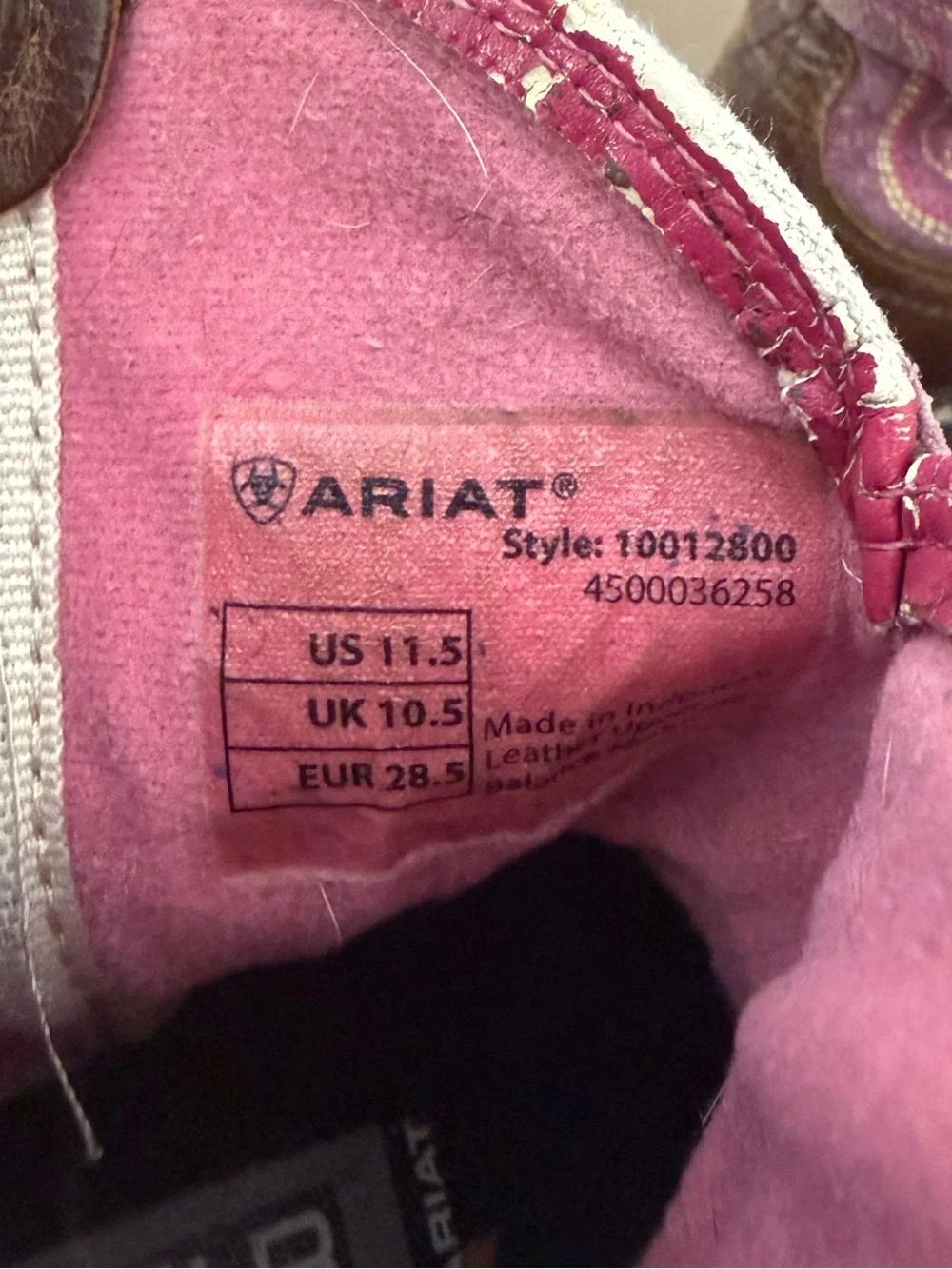Ariat fatbaby thunderbird